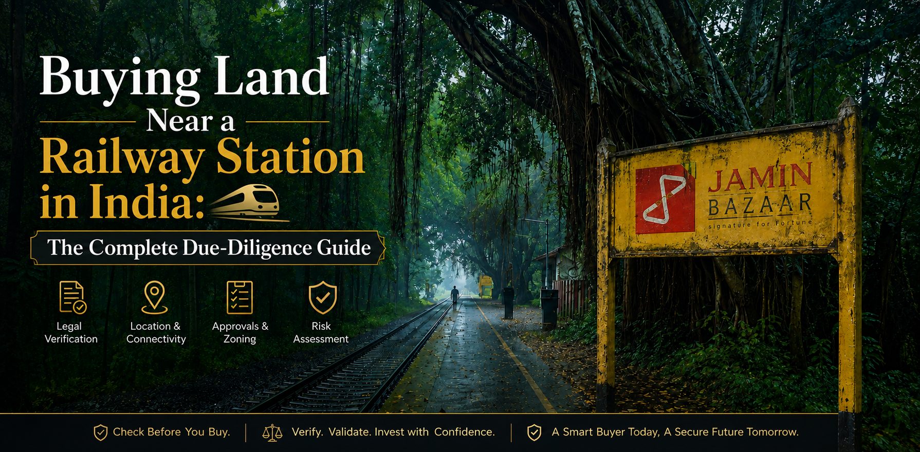 Buying land near a railway station in India due diligence guide